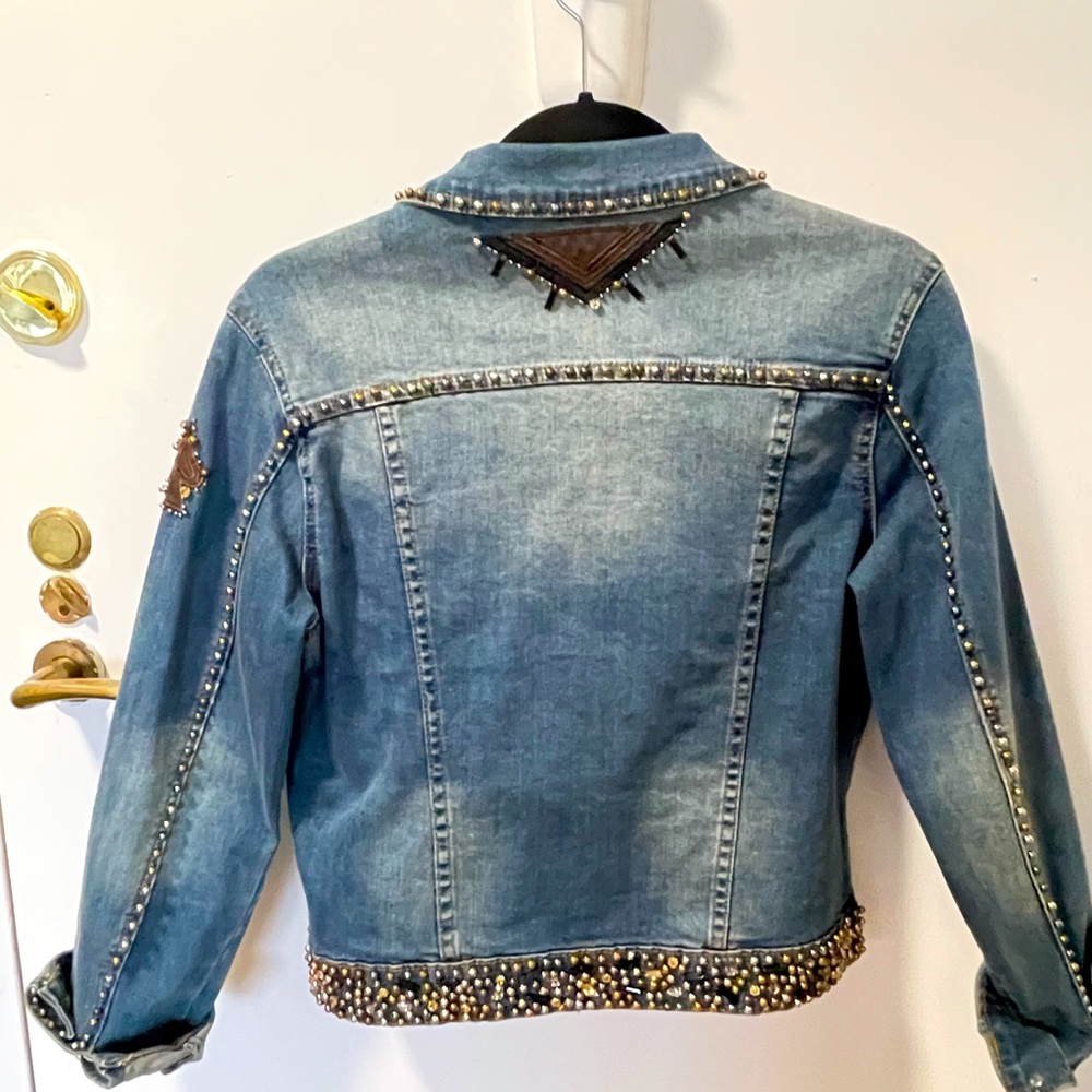 Embroidered Denim Jacket - Picture 4 of 9